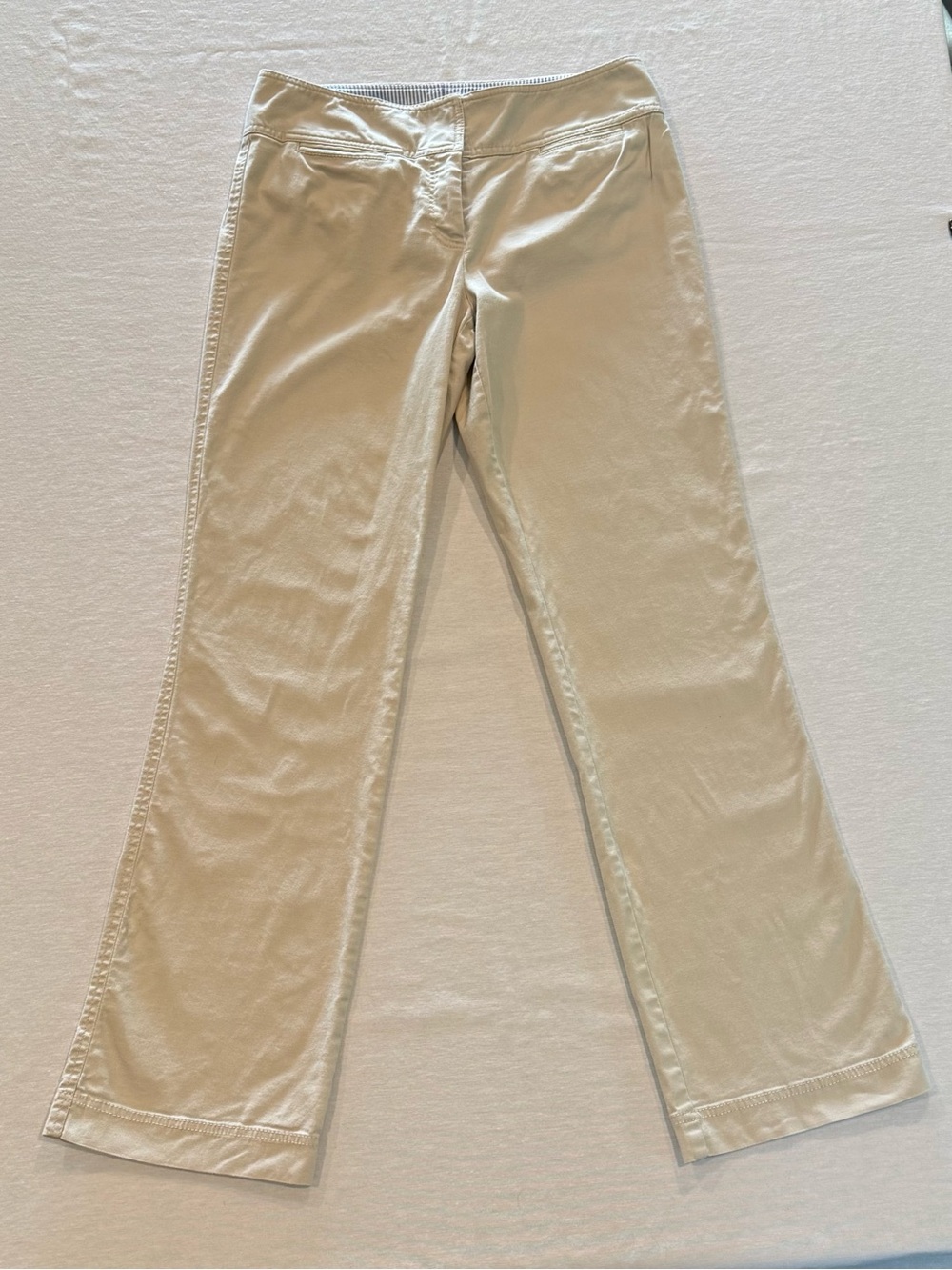 Tommy Hilfiger Chino Pants Women’s 8 Beige Khaki Twill Business Casual Stretch